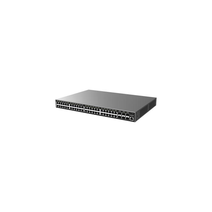 Switch Gigabit  Administrable / 48 puertos 10/100/1000 Mbps + 6 Puertos SFP+ / Compatible con GWN Cloud.