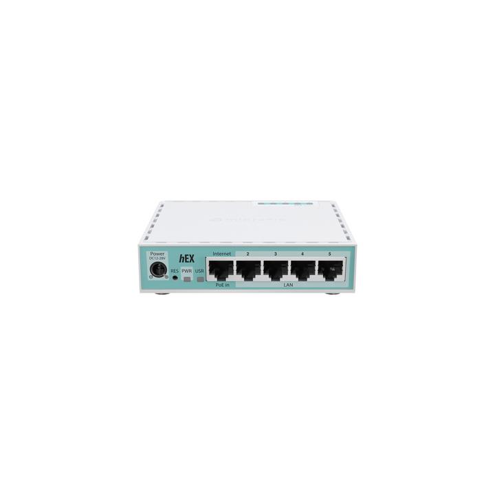 (Hex Version 2024) Router con 5 Puertos Gigabit Ethernet, 1 Puerto USB / CPU ARM Doble Nucleo/ RAM 512 MB/ Balanceo de