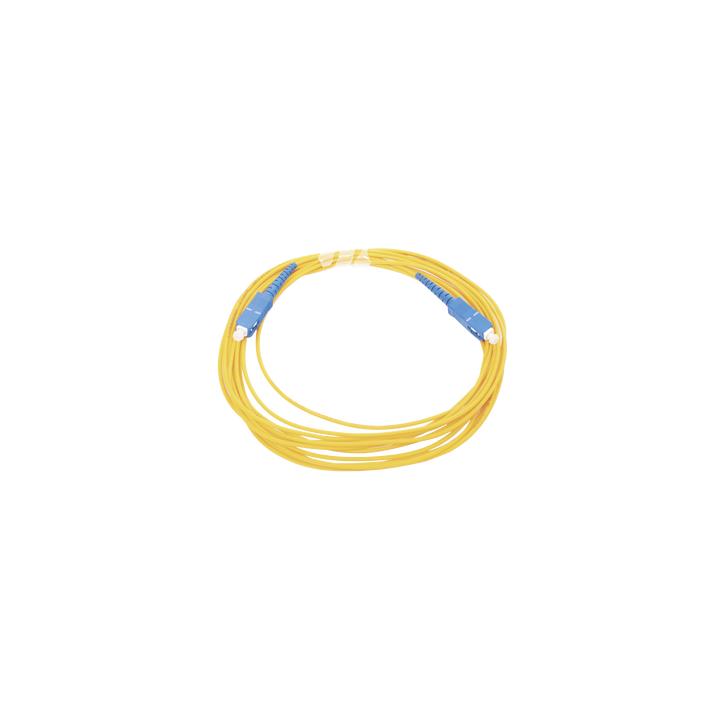 Jumper de Fibra Óptica Monomodo SC/UPC - SC/UPC Simplex, Color Amarillo, 5 Metros (16.40 Pies)