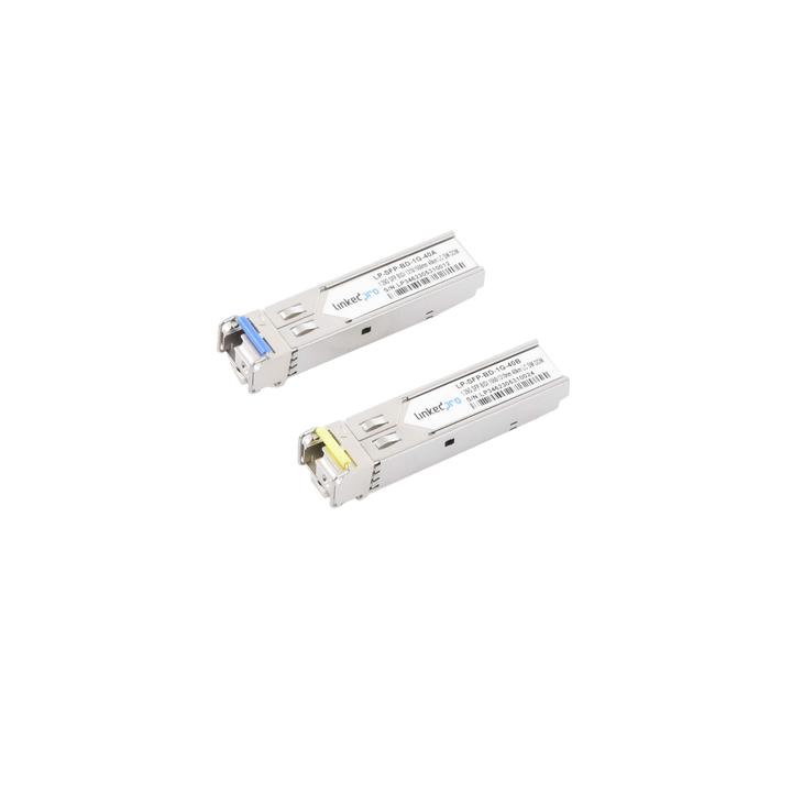 Transceptores Ópticos Bidireccionales SFP (Mini-Gbic) / Monomodo 1310 & 1550 nm / 1.25 Gbps / 1000BASE-BX / Conector
