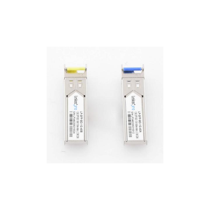 Transceptores Ópticos Bidireccionales SFP (Mini-Gbic) / Monomodo 1310 & 1550 nm / 1.25 Gbps / 1000BASE-BX / Conector
