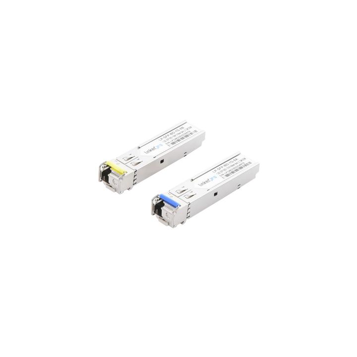 Transceptores Ópticos Bidireccionales SFP (Mini-Gbic) / Monomodo 1310 & 1550 nm / 1.25 Gbps / 1000BASE-BX / Conector