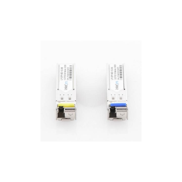 Transceptores Ópticos Bidireccionales SFP (Mini-Gbic) / Monomodo 1310 & 1550 nm / 1.25 Gbps / 1000BASE-BX / Conector