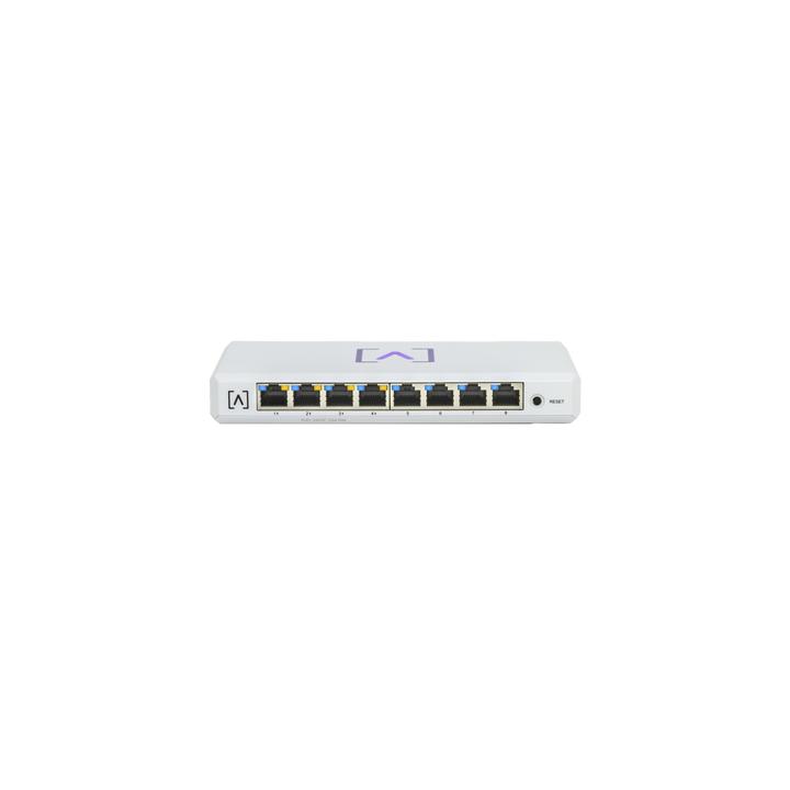 Switch Gigabit PoE+ Administrable / 8 puertos 10/100/1000 Mbps (4 de ellos PoE+ 802.3af/at) / Hasta 60W /