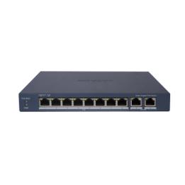 Switch Gigabit PoE+ / Administrable / 8 Puertos Gigabit PoE+ / 2 Puertos Gigabit / Configuración Nube Hik-Partner Pro