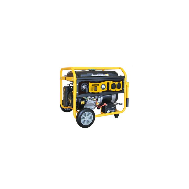 Generador a Gasolina / Planta de Emergencia de 6.5KW, 220Vac 2 Fases, Jaula con Ruedas para Fácil Traslado y Encendido