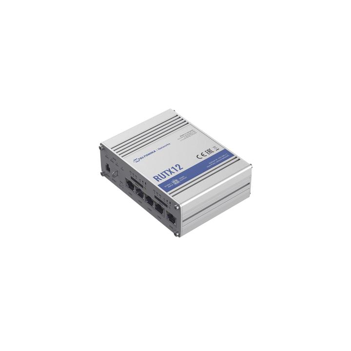 Router Industrial Dual LTE Cat 6 / 600 Mbps / 5 Puertos Gigabit / WiFi 5 / Doble SIM / GNSS / PoE / -40°C a 75°C