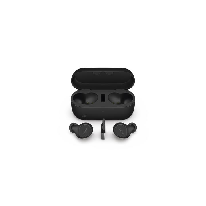 Jabra Evolve2 Buds, Auriculares versión MS con cancelación de ruido activa, Bluetooth conexion hasta 2 dispositivos