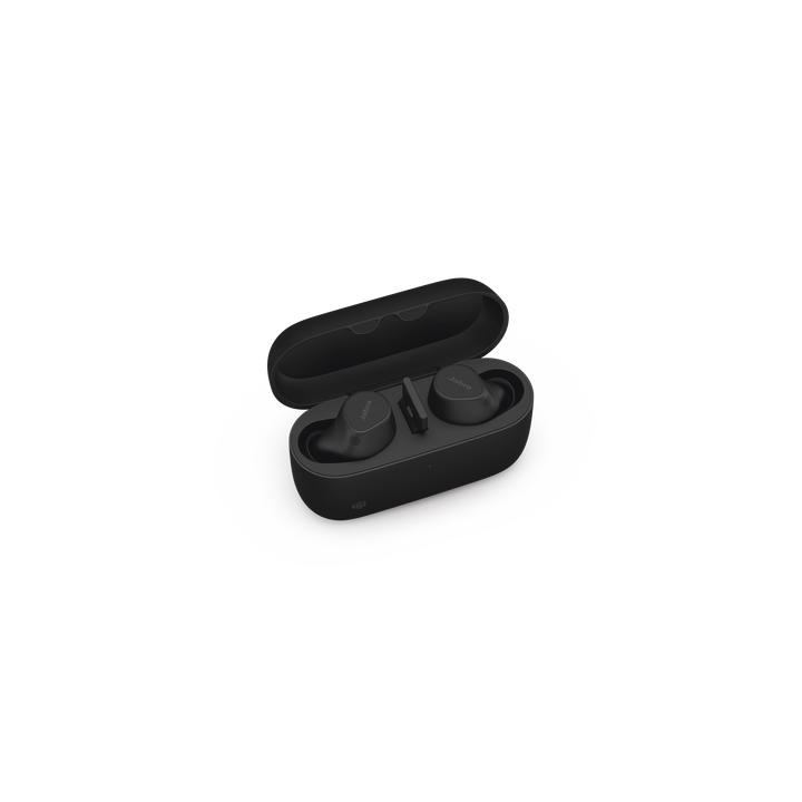 Jabra Evolve2 Buds, Auriculares versión MS con cancelación de ruido activa, Bluetooth conexion hasta 2 dispositivos