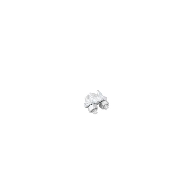Nudo/ Perro/ Abrazadera Acero Forjado para Cable de 1/4" Galv. por Inmersión en Caliente.