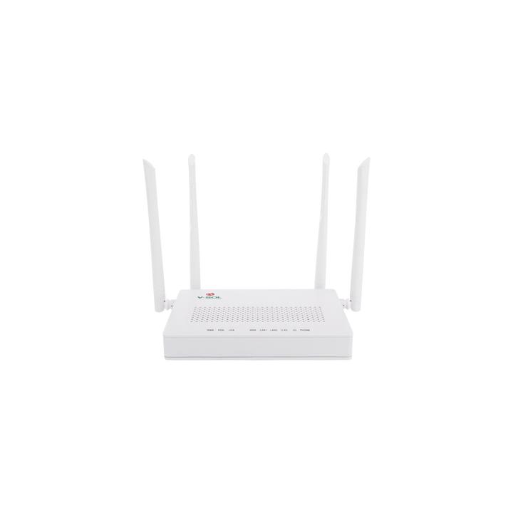 ONU Dual G/EPON con Wi-Fi AC de doble banda, 1 puerto SC/UPC + 2 puertos LAN Gigabit + 1 puerto FXS