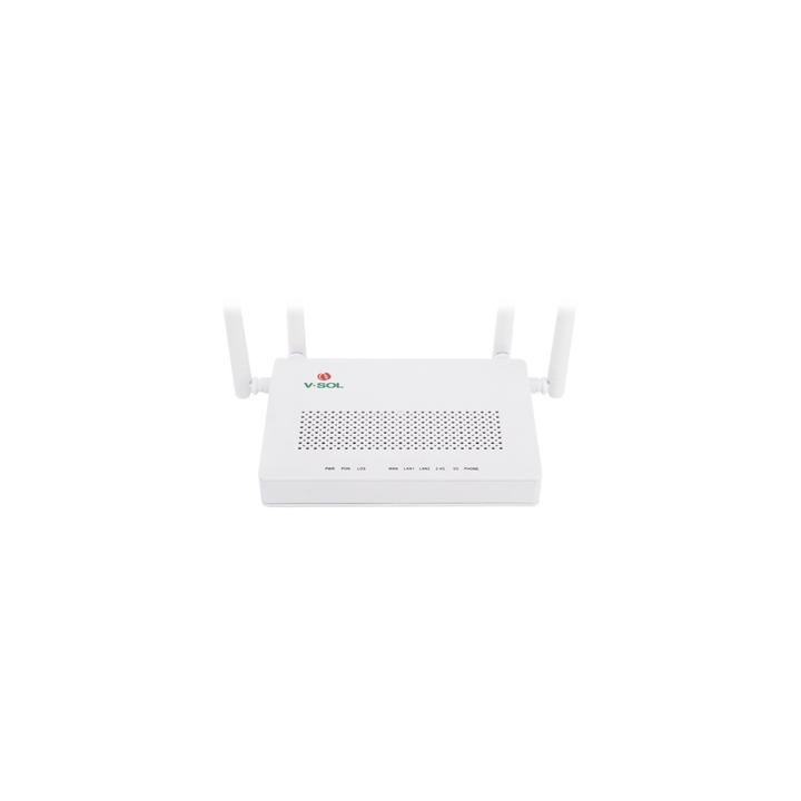 ONU Dual G/EPON con Wi-Fi AC de doble banda, 1 puerto SC/UPC + 2 puertos LAN Gigabit + 1 puerto FXS