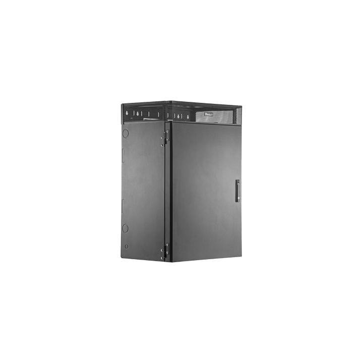 Gabinete de Montaje en Pared TrueEdge™, Con 9 UR para Equipo Activo y 9 UR para Paneles de Parcheo, Fabricado en