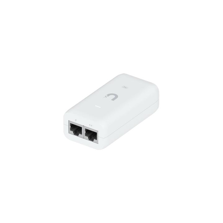 Inyector / Adaptador POE UniFi U-POE (48 VDC, 0.32 A hasta 15W) puerto Gigabit, ideal para equipos UniFi, incluye cable