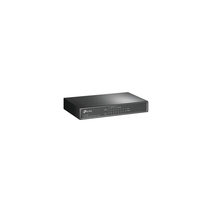 Switch Gigabit PoE+ no administrable de 8 puertos 10/100/1000 Mbps, solo 4 puertos PoE, para escritorio