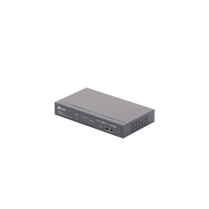 Switch Gigabit PoE+ no administrable de 8 puertos 10/100/1000 Mbps, solo 4 puertos PoE, para escritorio