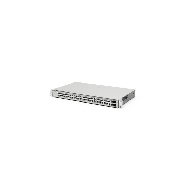 Switch Administrable Capa 3 con 48 puertos Gigabit + 4 SFP+ para fibra 10Gb, gestión gratuita desde la nube