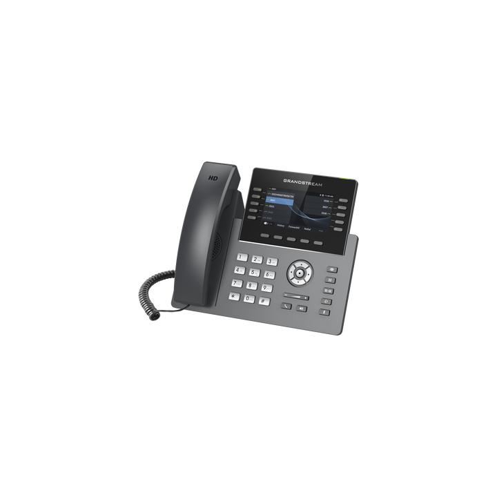 Teléfono IP Wi-Fi, Grado Operador, 10 líneas SIP con 5 cuentas, pantalla a color 4.3", puertos Gigabit, Bluetooth,
