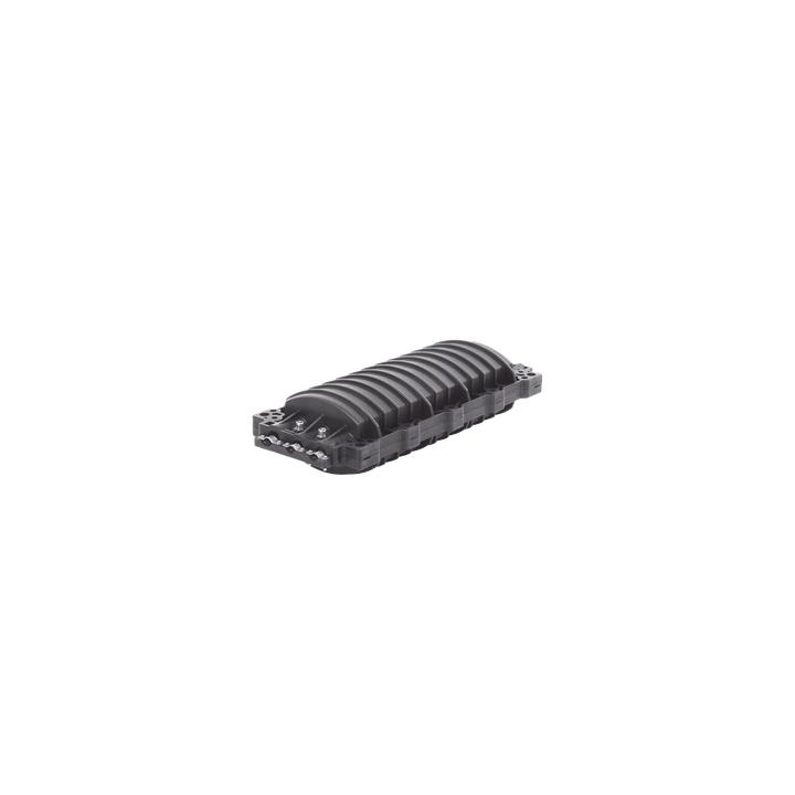 Caja de Distribución de Fibra Óptica Horizontal, Hasta 96 Empalmes, Exterior IP68, 2 Puertos de Entrada y Salida