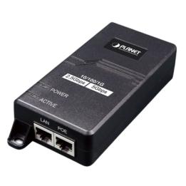 Inyector PoE 802.3 af/at, Hasta 30 W, con Puertos de 10/100/1000Mbps/ 2.5 Gbps/5 Gbps