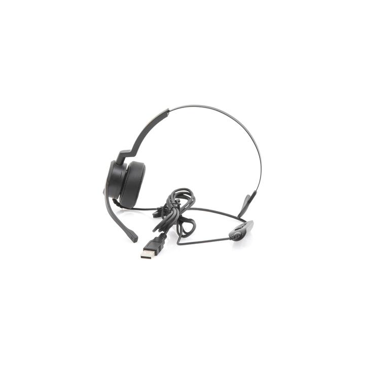Audífonos USB de Diadema MONO con Audio HD / Micrófono con Cancelación de Ruido / Calidad para uso en Oficina