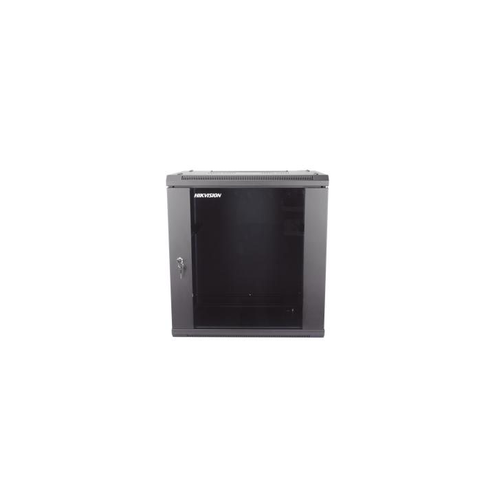 Gabinete para Montaje en Pared - Piso / Puerta de Cristal Templado / Cuerpo Fijo / 12 Unidades de Rack / 19" /