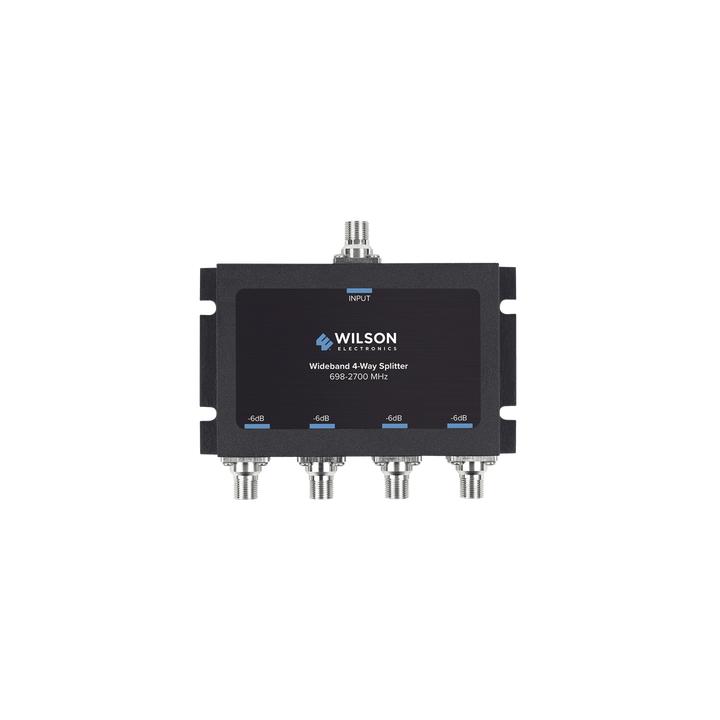 Divisor de potencia de 4 vías para la distribución de señal a dos antenas de servicio | 6 dB de pérdida por puerto