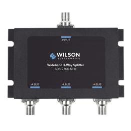 Divisor de potencia de 3 vías para la distribución de señal a tres antenas de servicio | 4.8 dB de pérdida por