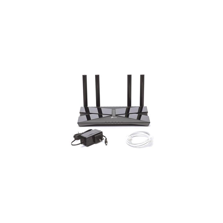 Router WiFi 6 AX 1500Mbps / MU-MIMO 2X2 y OFDMA / 1 Puerto WAN 10/100/1000 Mbps / 4 Puertos LAN 10/100/1000 Mbps / 4