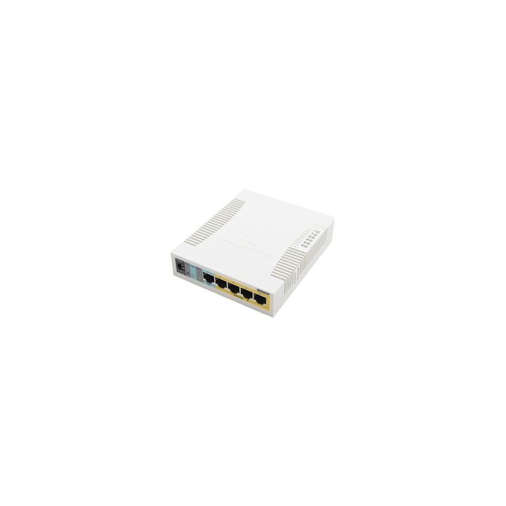 (RB260GSP) Switch Mikrotik 5 puertos PoE (Pasivo) (1in/4out) Gigabit Ethernet y 1 SFP
