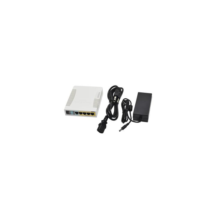 (RB260GSP) Switch Mikrotik 5 puertos PoE (Pasivo) (1in/4out) Gigabit Ethernet y 1 SFP