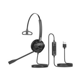 Diadema monoaural con tecnología antishock para teléfonos IP FANVIL con interfaz USB con micrófono de cancelación