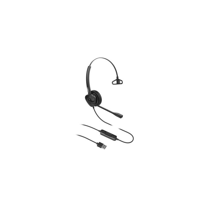 Diadema monoaural con tecnología antishock para teléfonos IP FANVIL con interfaz USB con micrófono de cancelación