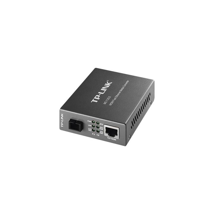 Convertidor Fibra Óptica WDM Monomodo / 1 puerto RJ45 10/100 Mbps / 1 puerto SC/UPC 100 Mbps /  Hasta 20 Km / Para su