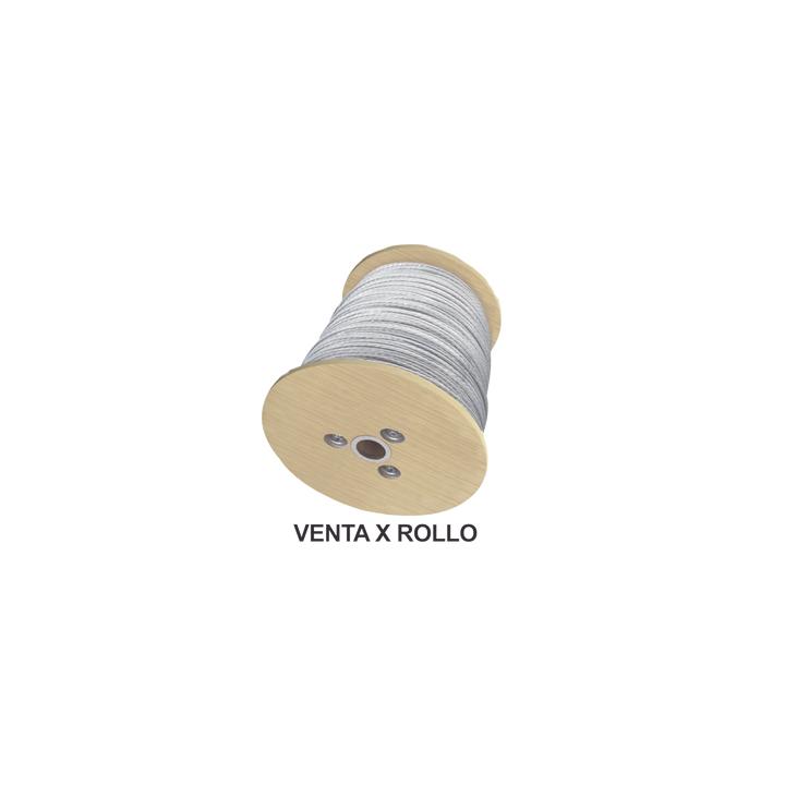 Cable de Retenida de 1/4", Resistencia 2154 Kg, 7 hilos (Carrete de 1500 metros).