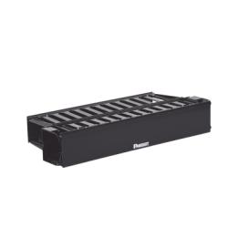 Organizador de Cables Horizontal PatchLink, Doble (Frontal y Posterior), Con Tapa Extendida, Para Rack de 19in, 2UR