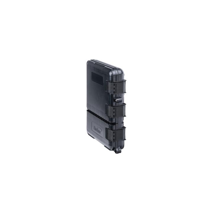 Caja de Distribución de Fibra Óptica para 24 Empalmes, con 8 Acopladores SC/APC Simplex, Exterior IP55, Color Negro