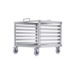 Rack Abierto 6U Compacto y Apilable sin Herramientas para Equipos UniFi, Ensamblaje Toolless, Ruedas con Seguro y