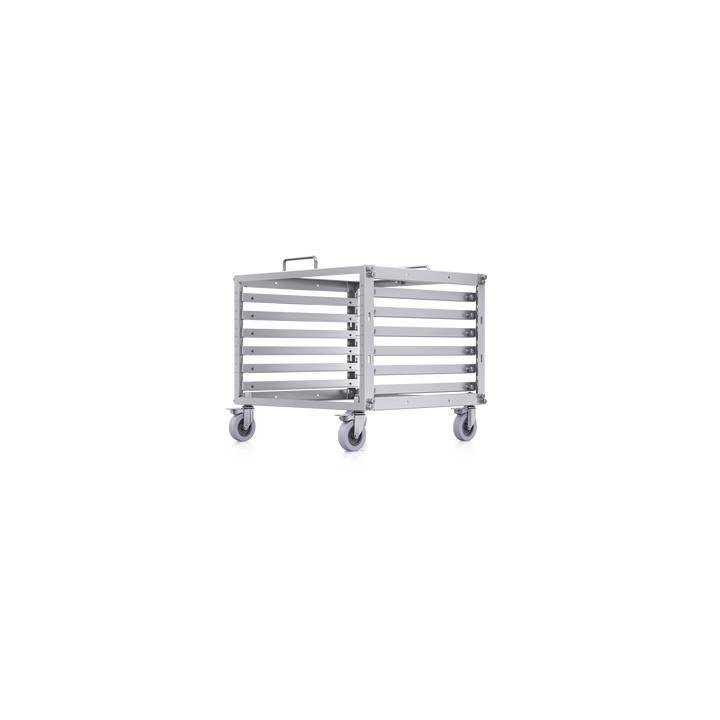 Rack Abierto 6U Compacto y Apilable sin Herramientas para Equipos UniFi, Ensamblaje Toolless, Ruedas con Seguro y
