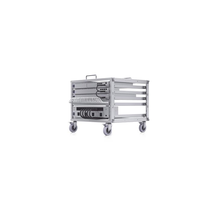 Rack Abierto 6U Compacto y Apilable sin Herramientas para Equipos UniFi, Ensamblaje Toolless, Ruedas con Seguro y