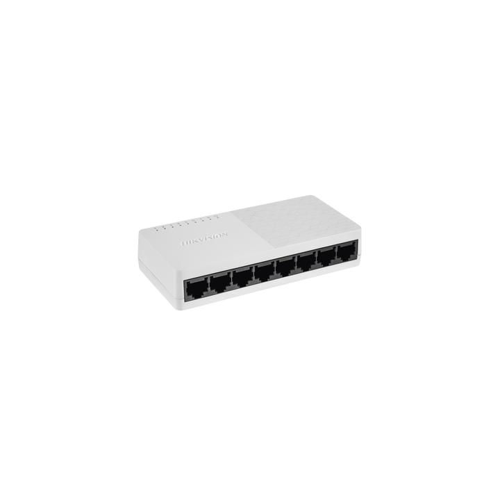 Switch Gigabit No Administrable de Escritorio de 8 Puertos 10 / 100 / 1000 Mbps / Diseño Compacto y Estetico