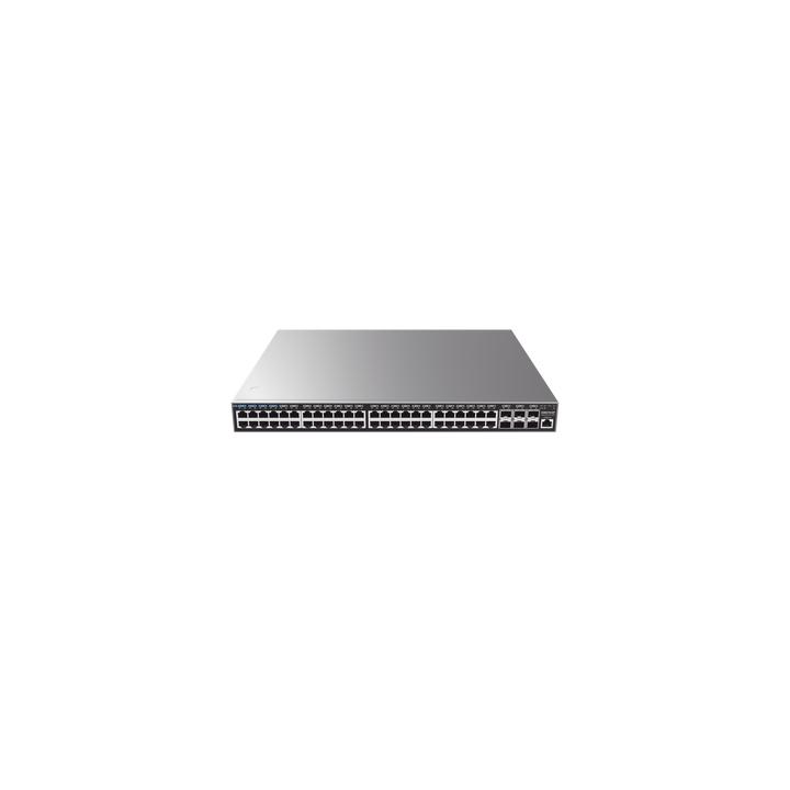 Switch Capa 3 PoE+ Administrable / 48 puertos 10/100/1000 Mbps + 6 Puertos SFP+ de 10 Gigabits / Hasta 740W /