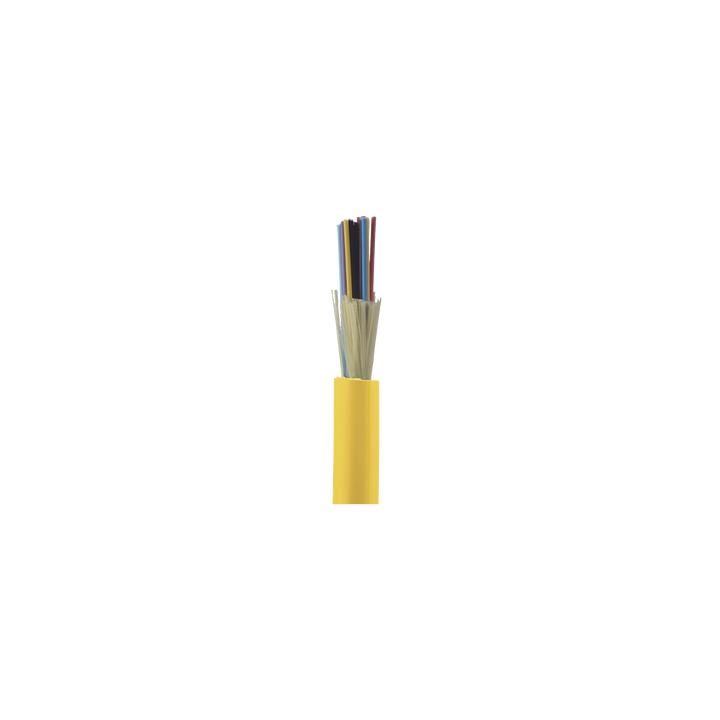 Cable de Fibra Óptica de 24 Hilos, Monomodo OS2 9/125, Interior, Tight Buffer 900um, No Conductiva (Dieléctrica),