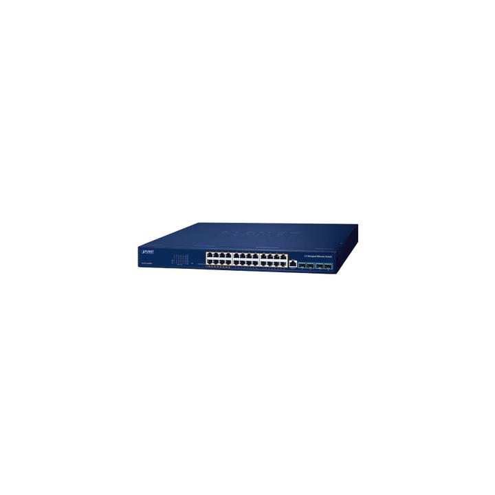 Switch PoE Administrable Capa 3, 24 Puertos Gigabit, Hasta 480 W, 8 Puertos 802.3bt, 16 Puertos 802.3at, 4 Puertos SFP