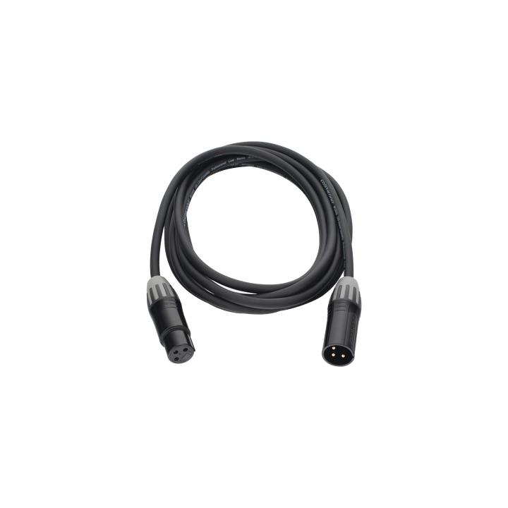 Cable XLR | 3 polos | Conector Hembra-Macho | Serie M | Carcasa Negra | Contactos Dorados | Ideal para Microfonía |