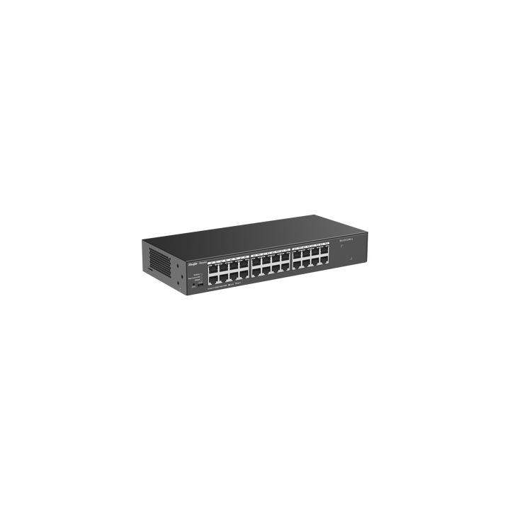 Switch no administrable, con 24 puertos Gigabit, Visible en la Topología