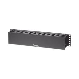 Organizador de Cables Horizontal PatchLink, Sencillo (Solo Frontal), Para Rack de 19in, 2UR
