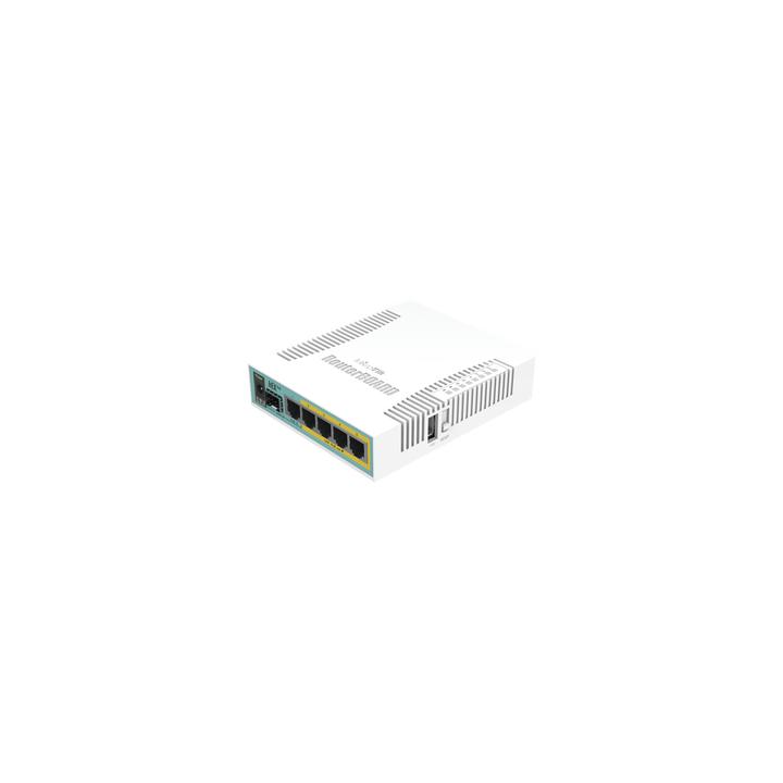 (hEX PoE) Routerboard 5 puertos Gigabit Ethernet PoE 802.3at, 1 Puerto USB