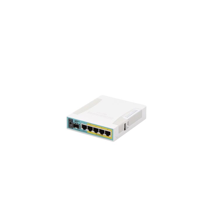 (hEX PoE) Routerboard 5 puertos Gigabit Ethernet PoE 802.3at, 1 Puerto USB