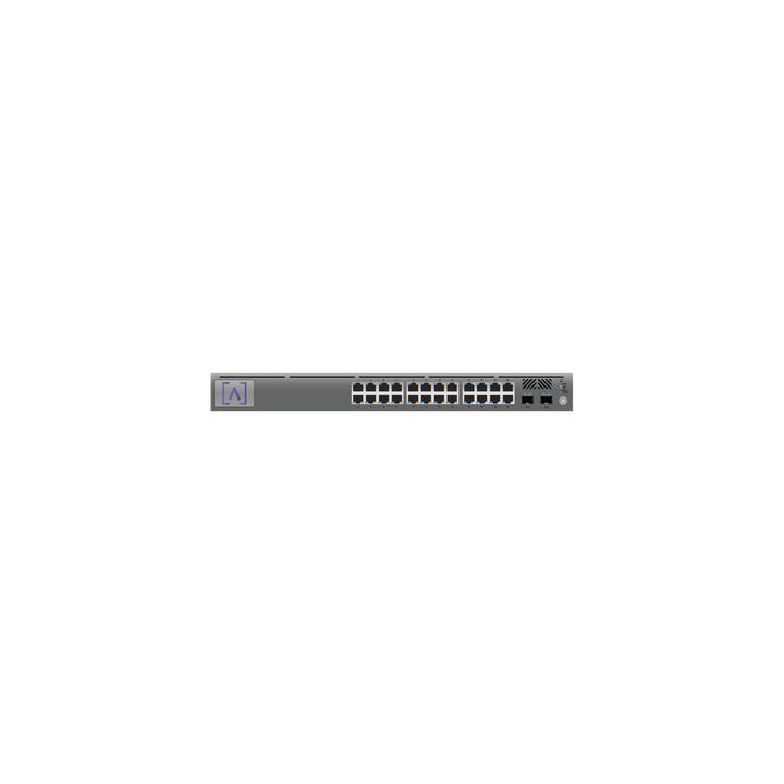 Switch Gigabit PoE+ Administrable / 24 puertos 10/100/1000 Mbps (16 de ellos POE+) + 2 Puertos SFP Uplink / Hasta 240W